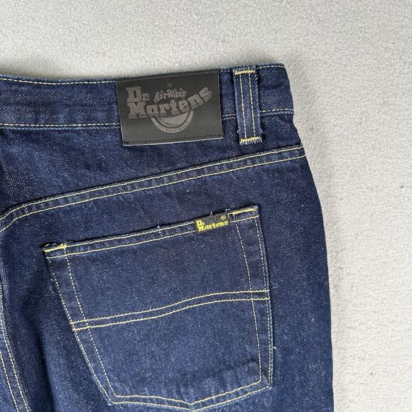 Dr Marten Air Wair Relaxed Fit Jeans Men’s 36x32 Dark Wash Blue Denim‎ Pants - Picture 14 of 16